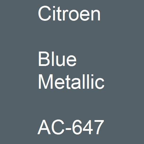 Citroen, Blue Metallic, AC-647.